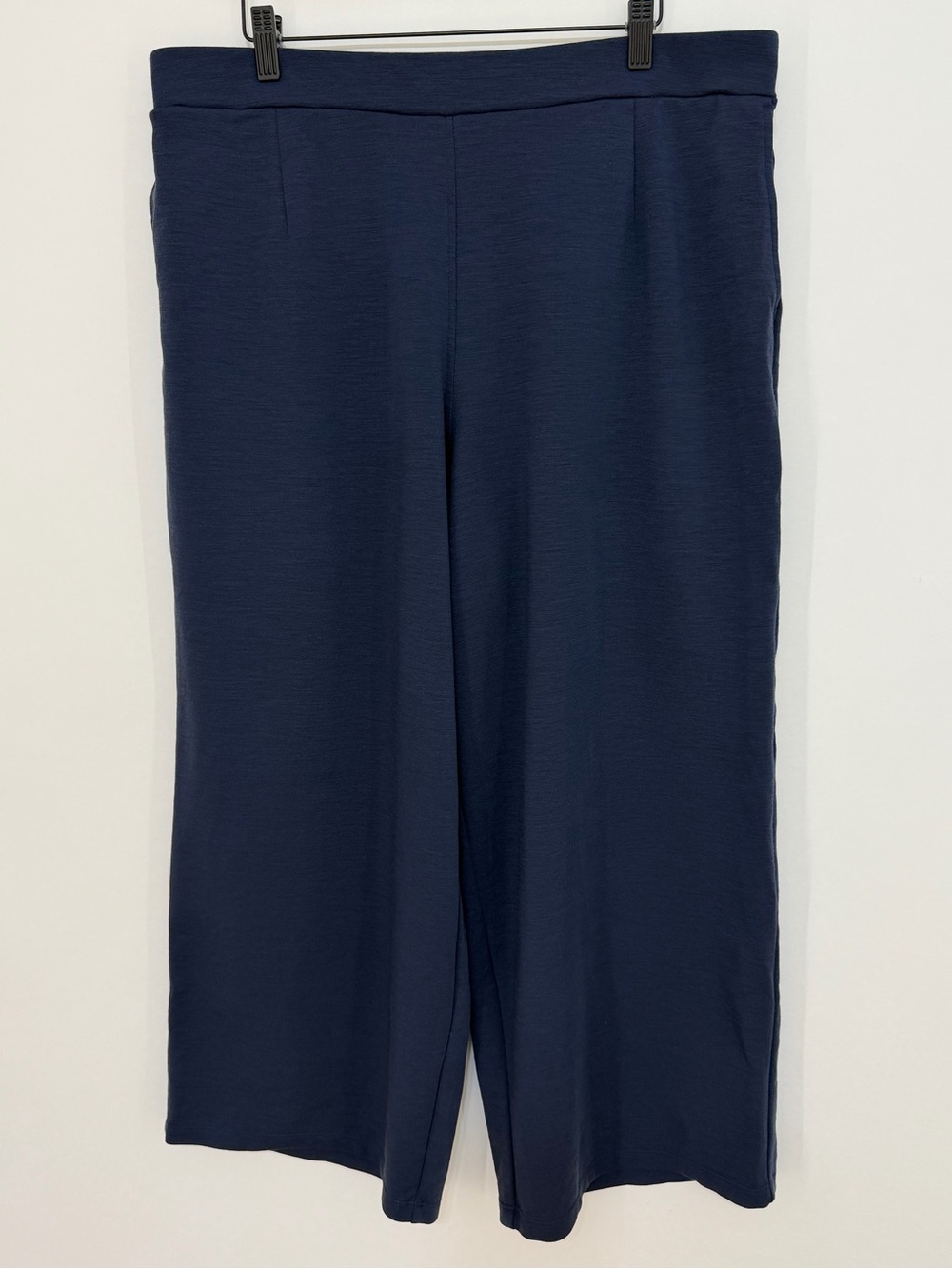 Wool& Women's Frame Ponte Culotte Pants Washed Navy Size 1X